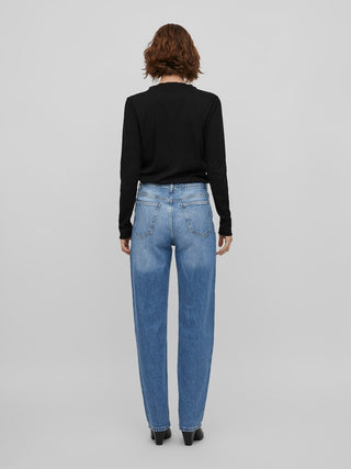 Kelly High Waist Straight Jean | Medium Blue