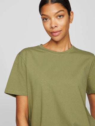 Nora Short Sleeve Tee | Oil Green