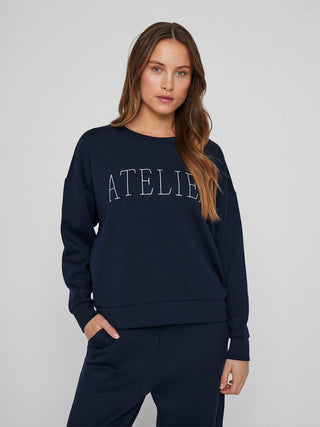 Siffi Atelier Round Neck | Sweater Navy