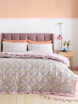 Darcy Floral Duvet Cover Set | Pink