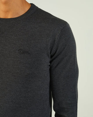 Dylan Round Neck Charcoal Melange