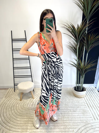 Zebra Magic Dress Orange